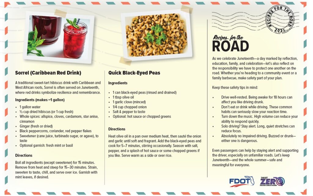Juneteenth Recipes for the Road