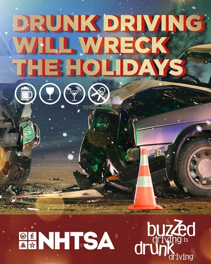 2025 Holiday Drive Sober or Get Pulled Over National Enforcement Mobilization